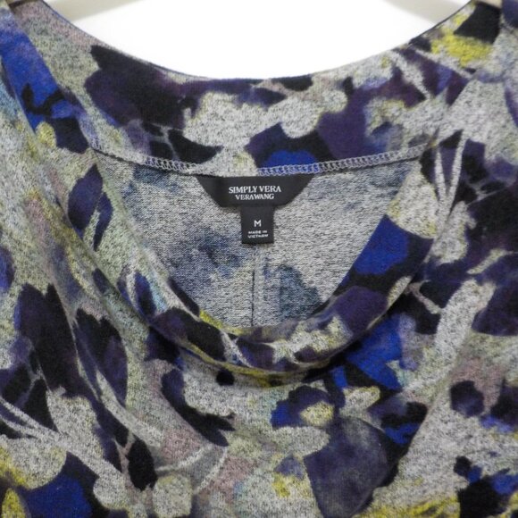 Vera Wang - Simply Vera - Sweater Long Sleeve Size Medium Print (57) - Picture 2 of 3